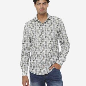 Camicia a fantasia manica lunga
