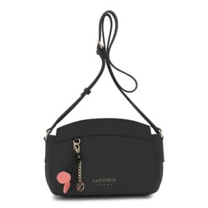 Borsa a tracolla effetto saffiano