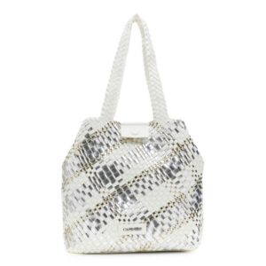 Shopping bag reversibile intrecciata