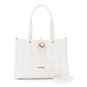 Tote effetto pelle intrecciato
