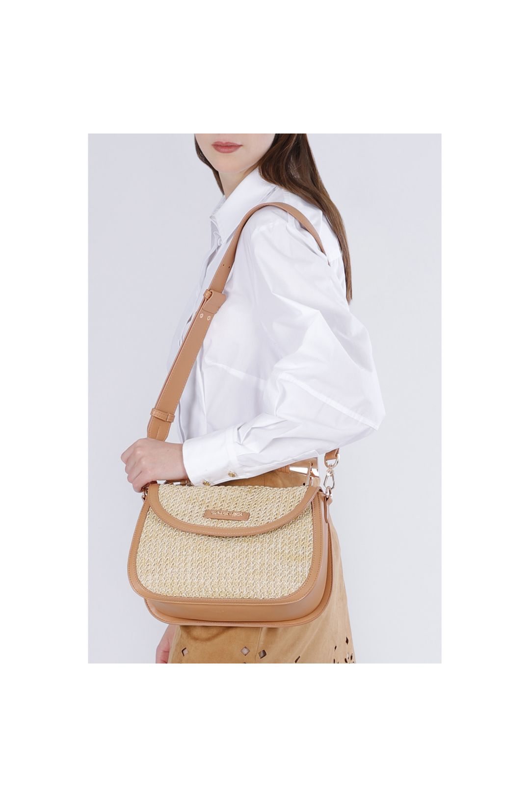 Borsa a mano in raffia - immagine 5