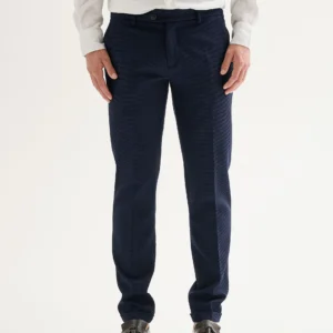 Pantaloni Uomo Slim-fit da Completo Texture QB24