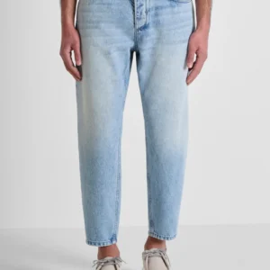 JEANS BAGGY ANKLE LENGHT FIT "DORIS" IN DENIM CHIARO