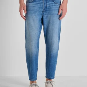 JEANS BAGGY ANKLE LENGHT FIT "DORIS" IN DENIM BLUE